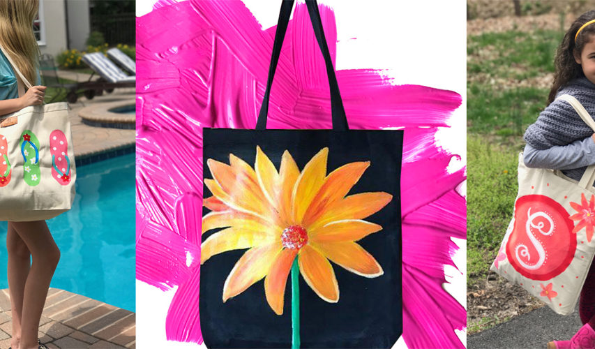 Paint Party Beach Tote