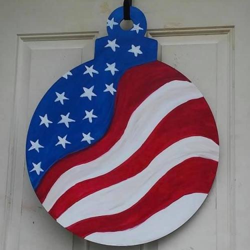 flag ornament shape